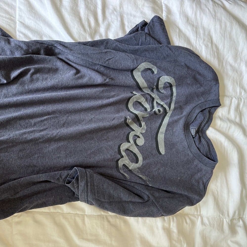 Faded navy blue Ford Logo short Sleeve T Shirt